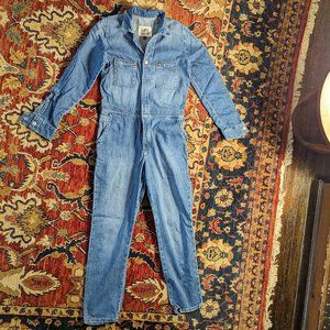 Lee Union-All Coveralls / Jumpsuit, sz S, light-washed denim